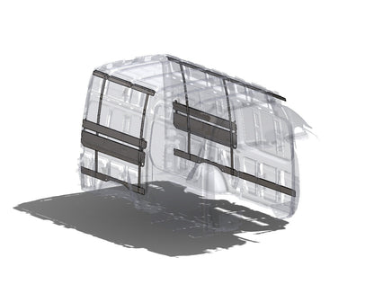 07+ Sprinter Van 144 - 36"-38" High Panel Bed Wall Brace Kit