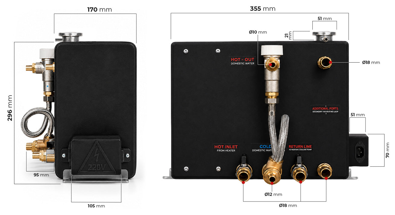 AUTOTERM Baltica All-In-One Diesel Air Heater & Hot Water System with High Altitude Module