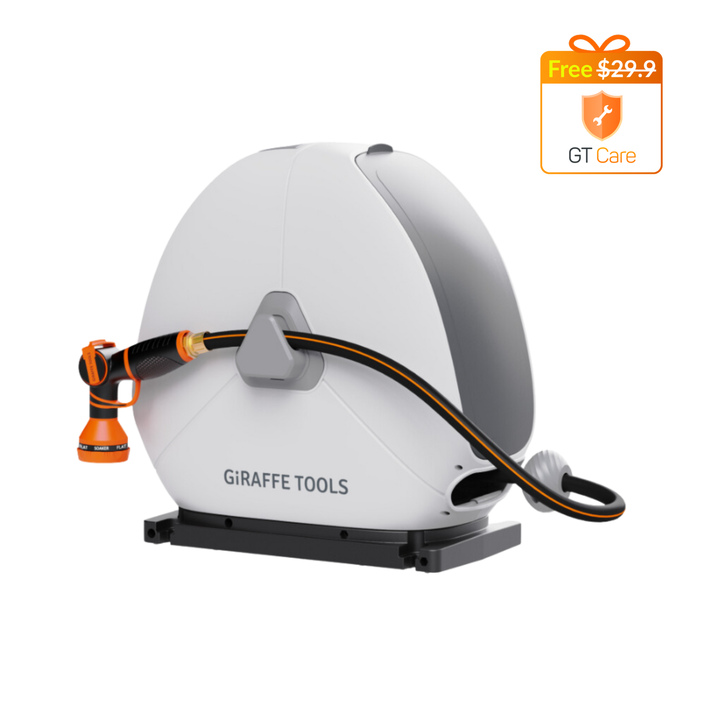 Giraffe Tools Ground-Mounted Retractable Hose Reel-1/2in-82ft