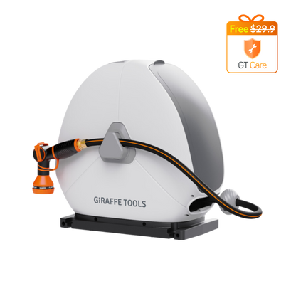 Giraffe Tools Ground-Mounted Retractable Hose Reel-1/2in-82ft
