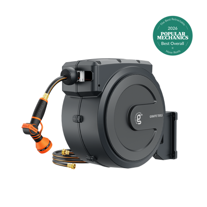 Retractable Garden Hose Reel-1/2in-130ft