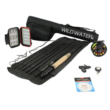 Standard Fly Fishing Kit, 5wt Rod | 9ft | 7-piece | Wild Water Fly Fishing