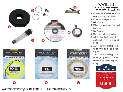 Tenkara Fly Fishing Kit, 12ft Rod | Wild Water Fly Fishing