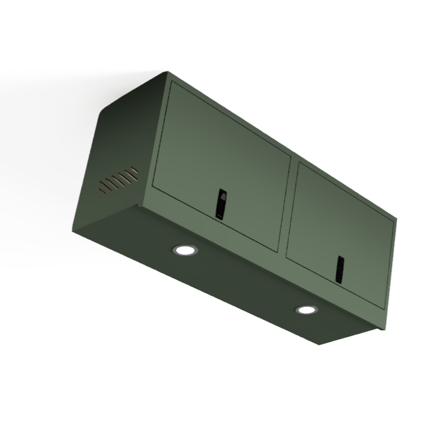 Aero Overhead Van Cabinet | Squared