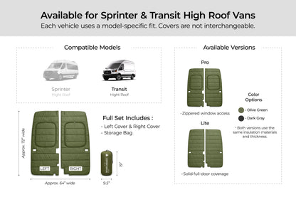 Ford Transit High Roof (2015+) Maxx Cover Lite