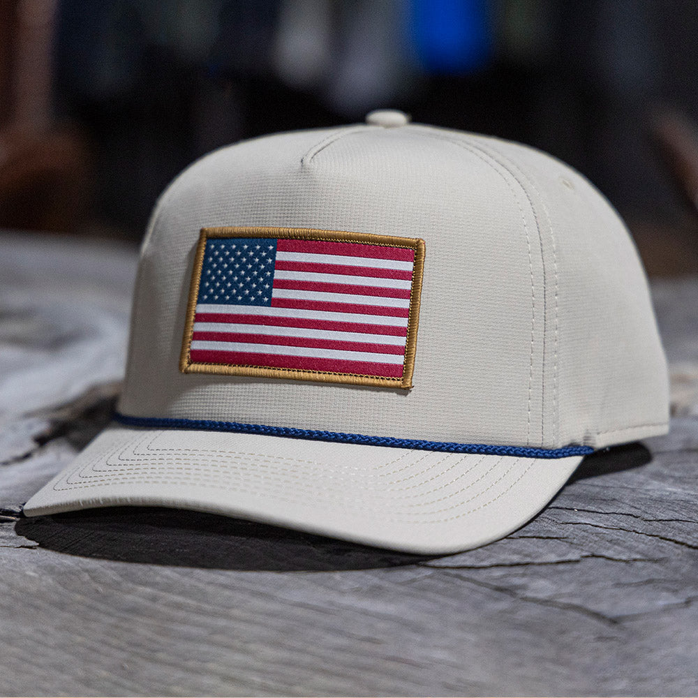 Ridgeline American Flag Trucker Hat Rope Cap