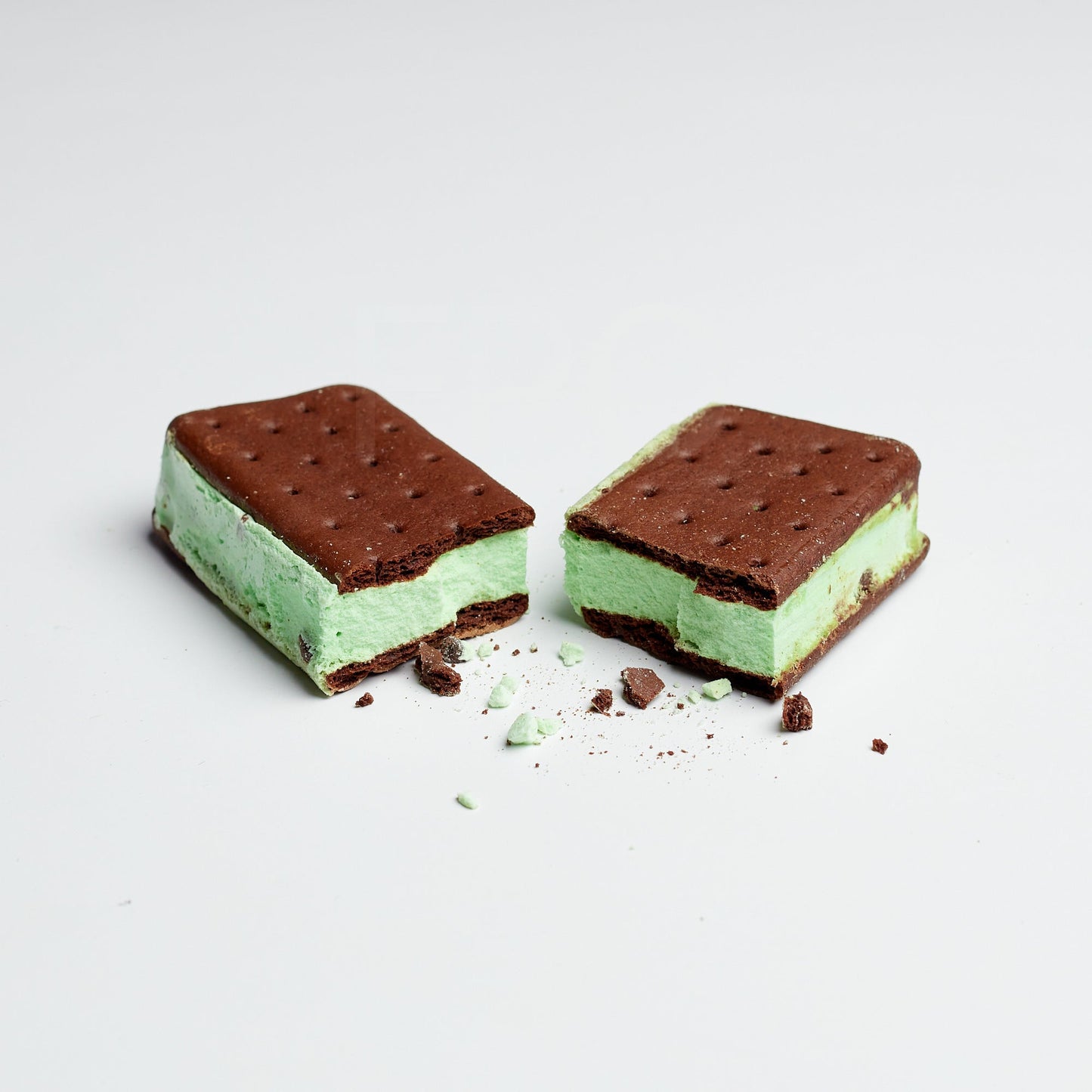 Mint Chocolate Chip Ice Cream Sandwich