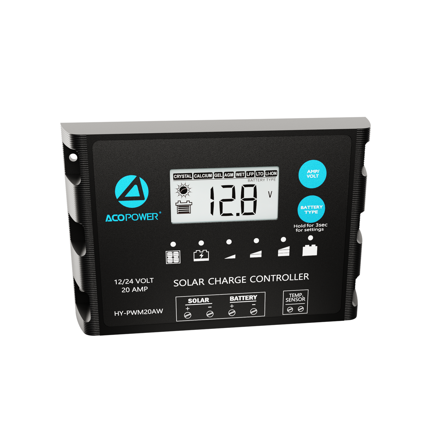 ACOPOWER ProteusX 20A PWM Charge Controller