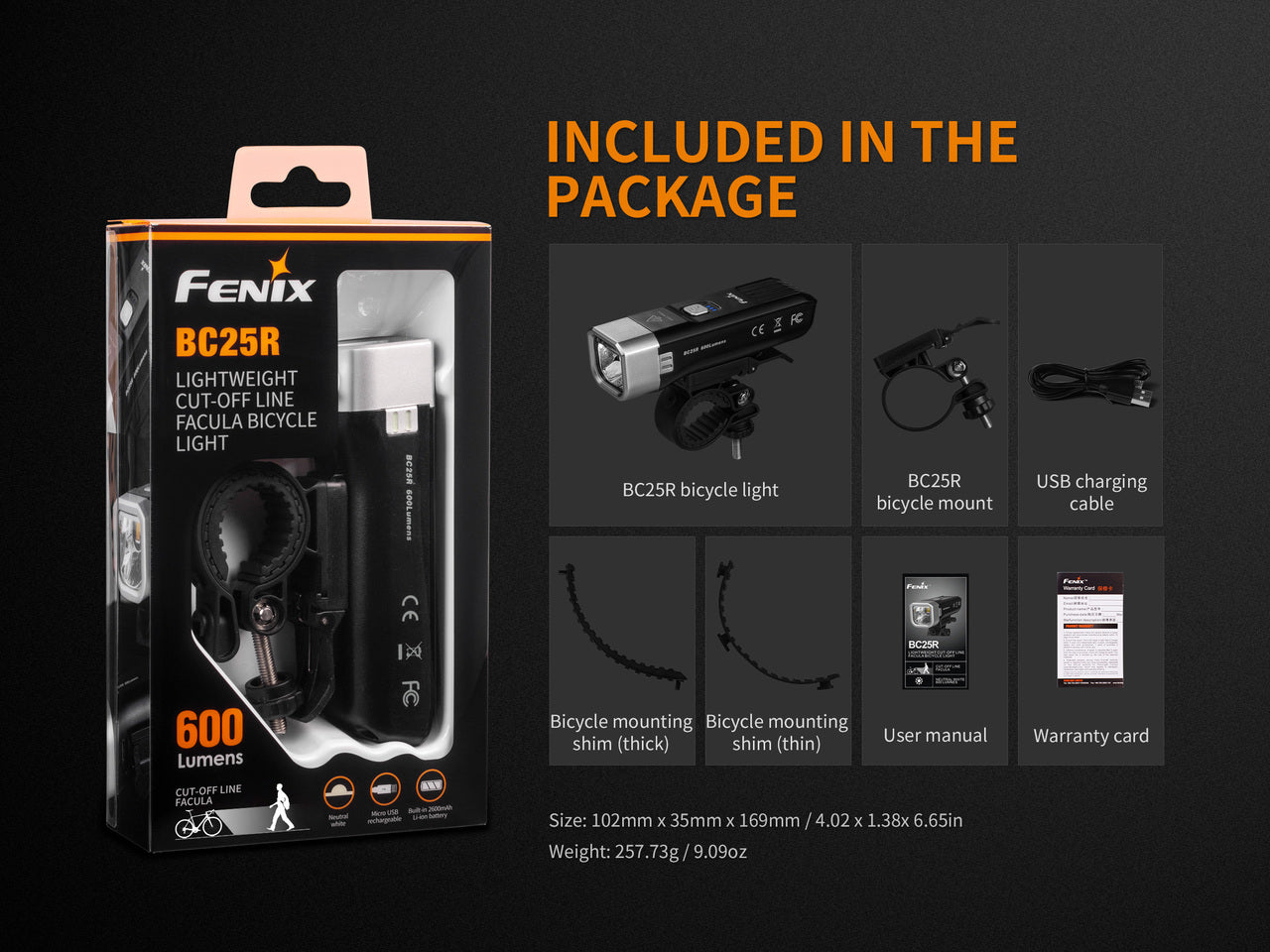 Fenix BC25R LED Bike Light