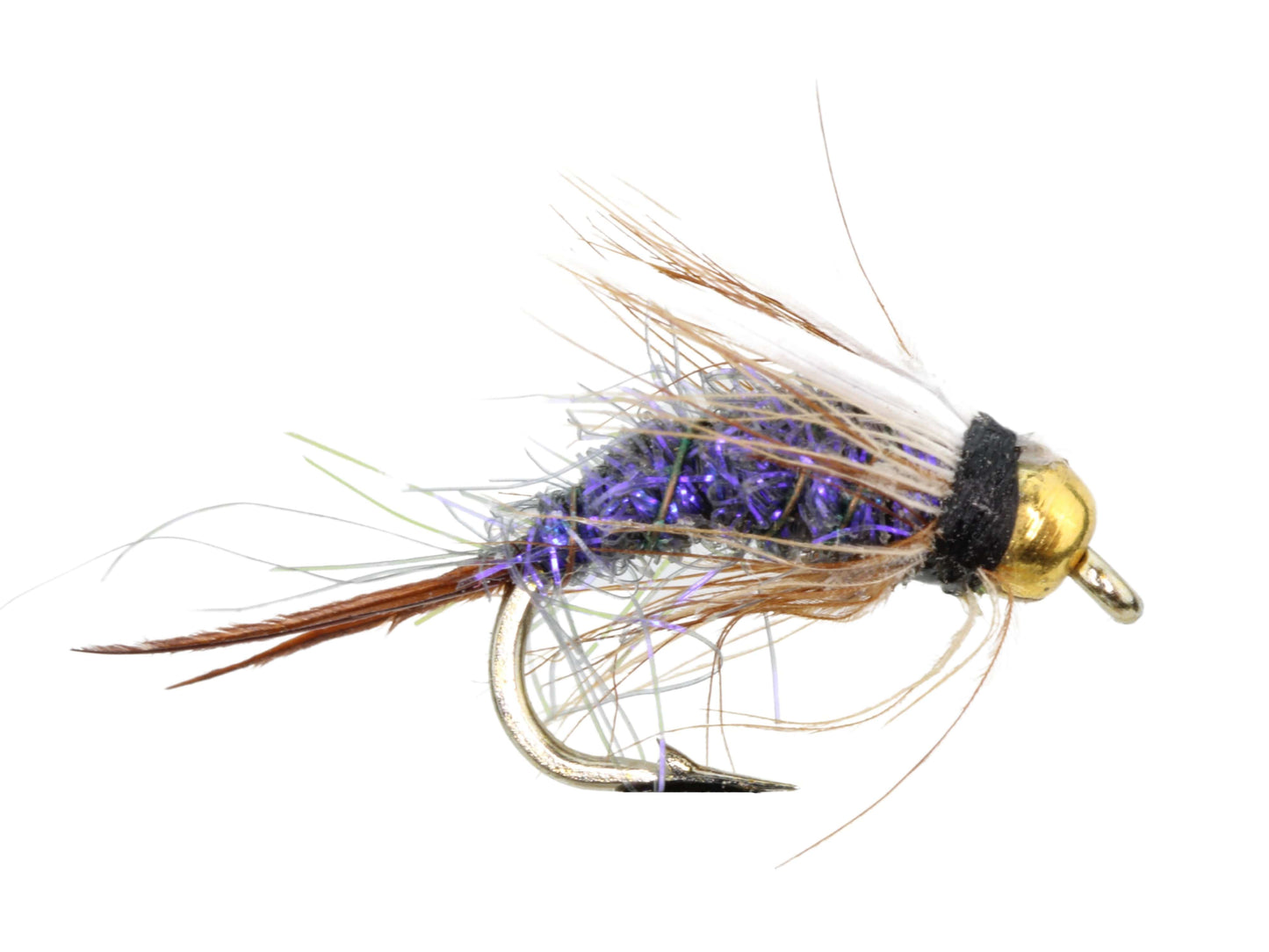 Bead Head Prince Nymph, Size 14 | Purple | Qty. 6 | Wild Water Fly Fishing