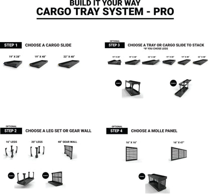 Cargo Tray System Pro - 16" LEGS ONLY