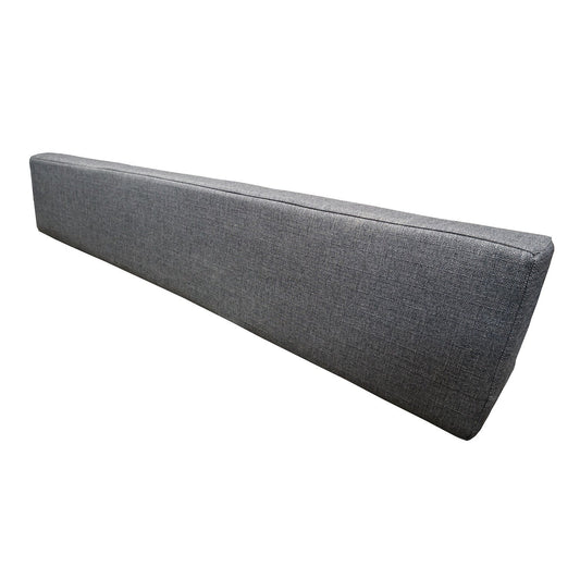 76" Fabric-Loose Back Rest Triangle Cushion-  Charcoal Cloth