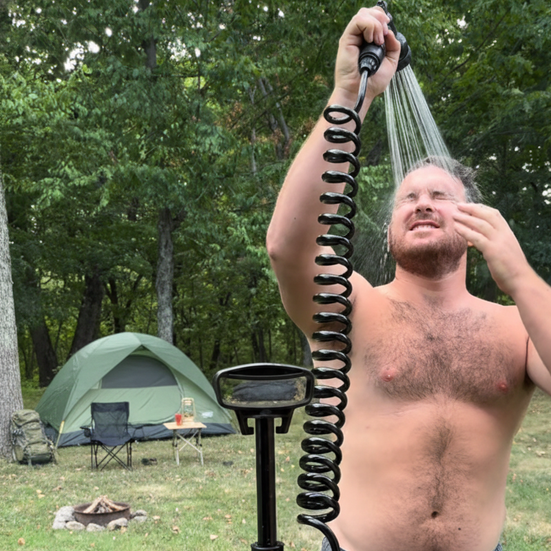 BeachBox Portable Camping Shower Tank - Play Dirty / Black