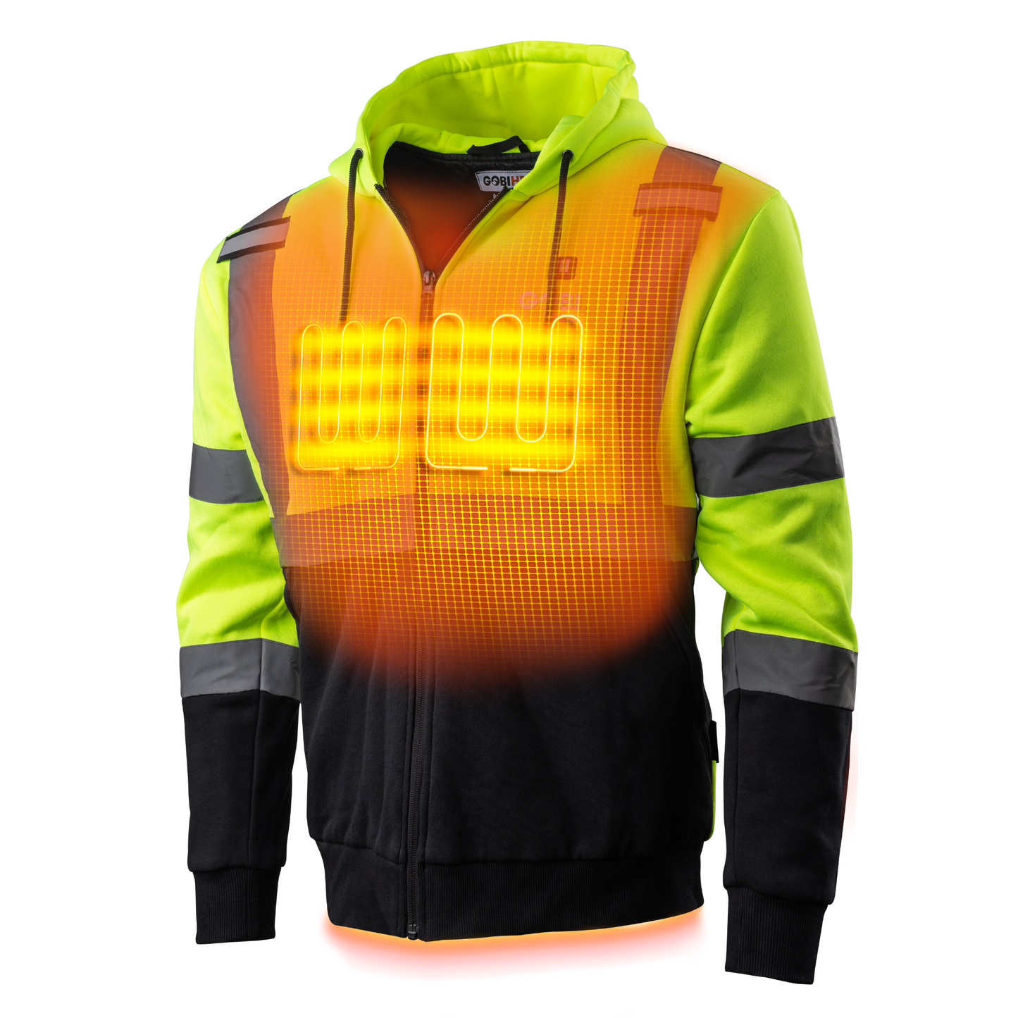 Beam Men's Workwear Heated High-Vis Hoodie