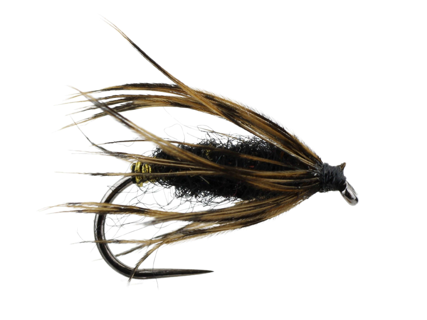 Killer Kebari Tenkara Fly, size 12 | Black | Qty. 6 | Wild Water Fly Fishing