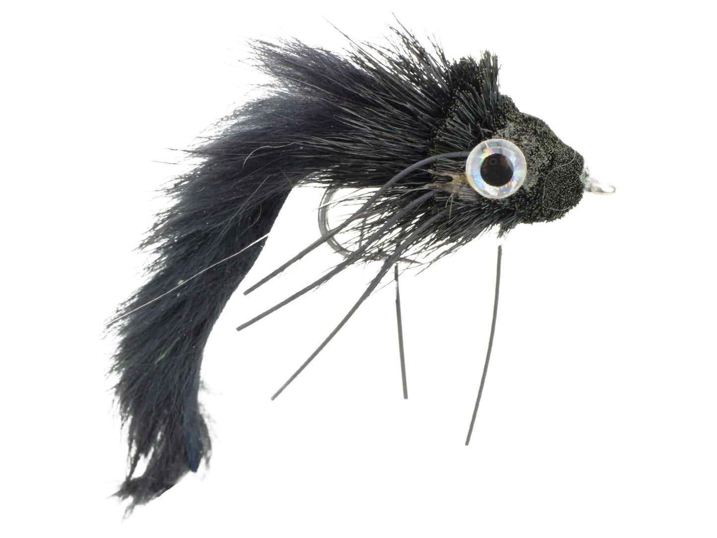 Rabbit Tail Diver, Size 1/0 | Black | Qty. 2 | Wild Water Fly Fishing