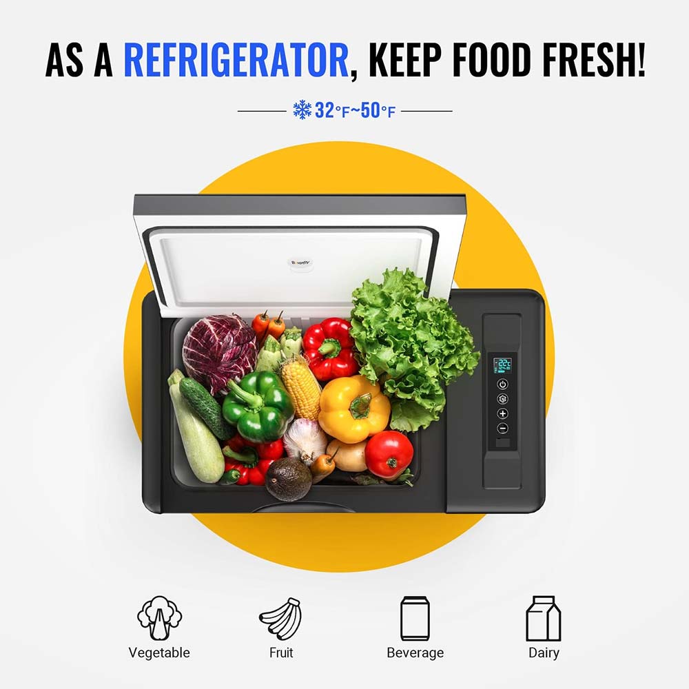 BougeRV 12V 23 Quart Portable Fridge/Freezer