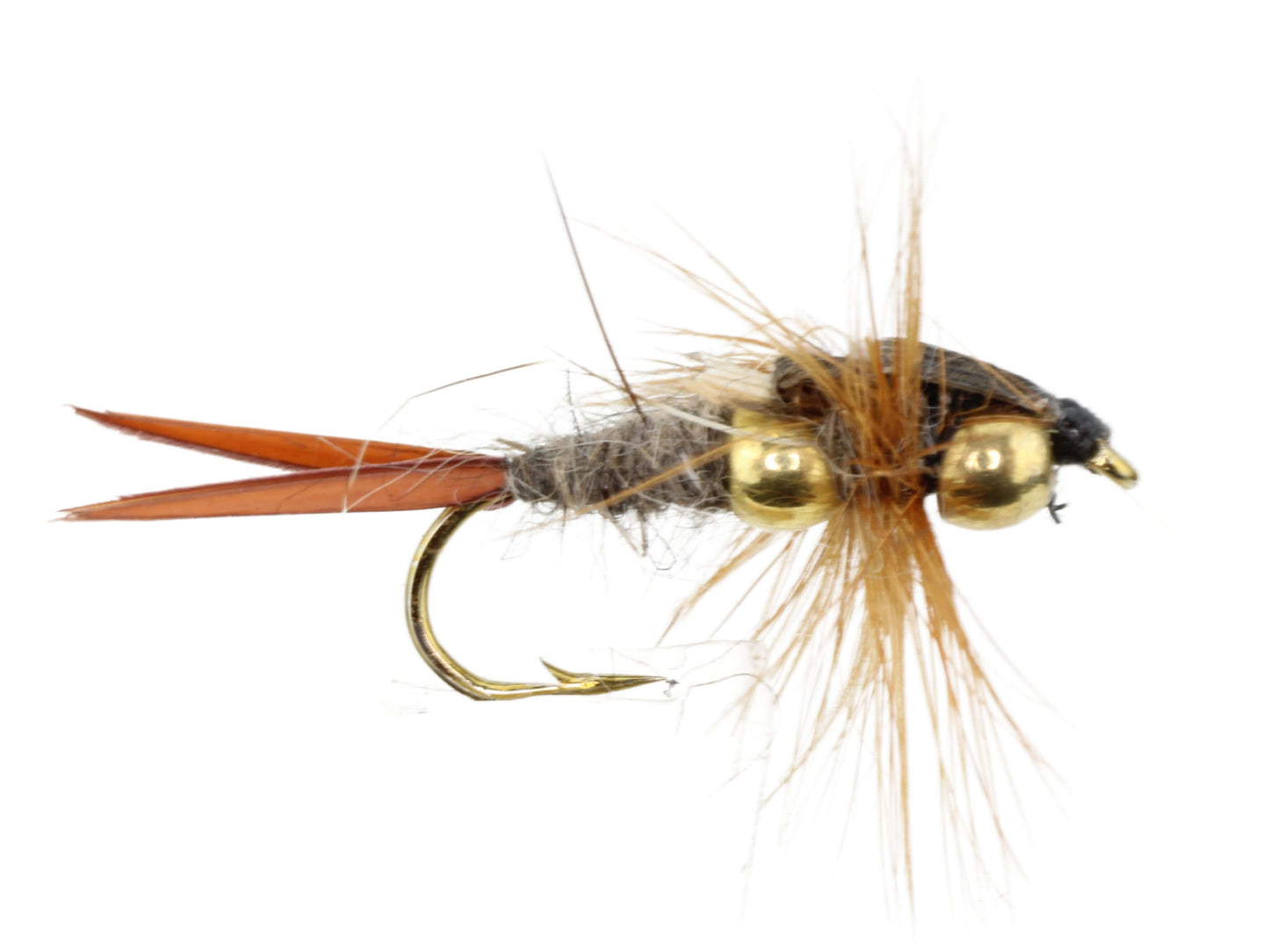 Beaded Stonefly, size 12 | Brown | Qty. 6 | Wild Water Fly Fishing