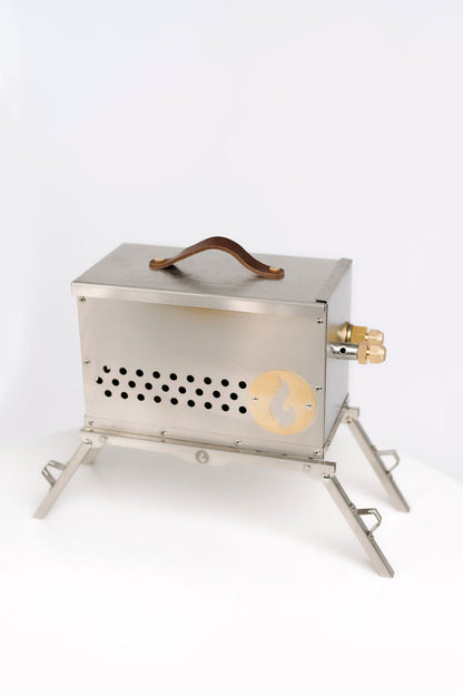 LavaBox Hekla Combo - Stainless Steel Ammo Can Firepit + Grill Grate/Stand + BugOut Bag