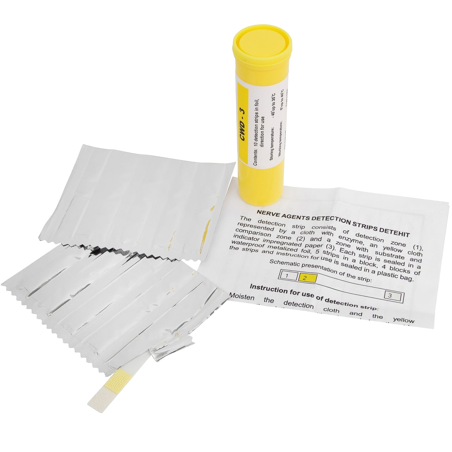 MIRA Safety DETEHIT CWD-3 CBRN Detection Strips