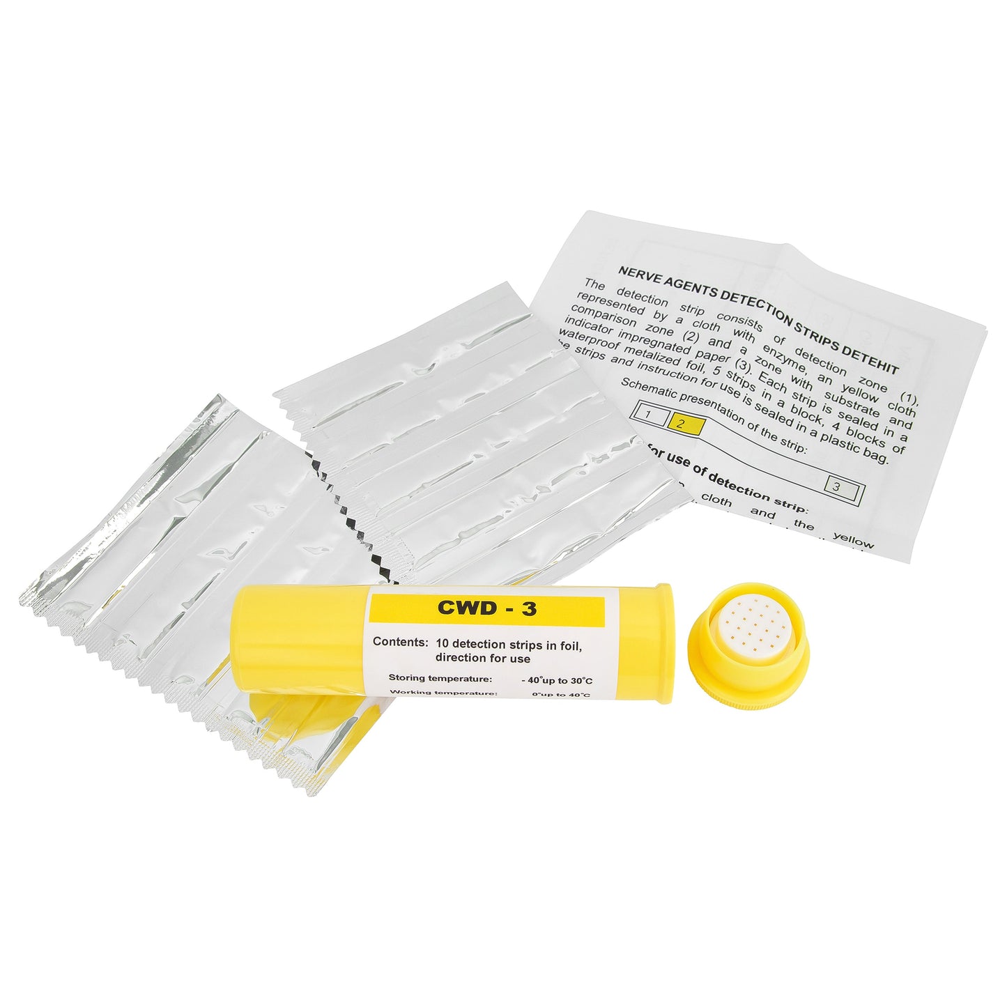 MIRA Safety DETEHIT CWD-3 CBRN Detection Strips