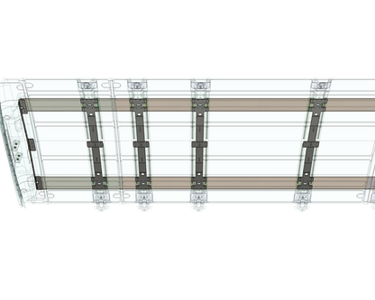 Ford Transit Aluminum Ceiling Furring Kit