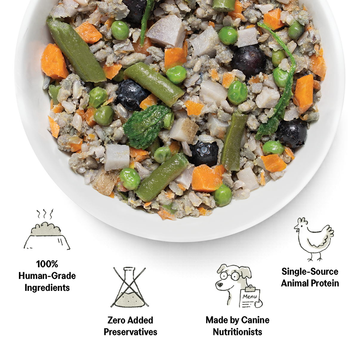 100% Human-Grade Dog Food