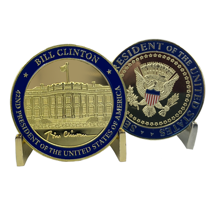 EL3-002 42nd President Bill Clinton Challenge Coin White House POTUS William Clinton coin