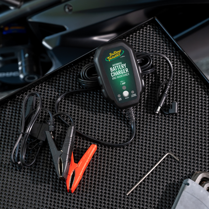 Battery Tender Junior 800mA 12V Selectable Chemistry Battery Charger and Maintainer