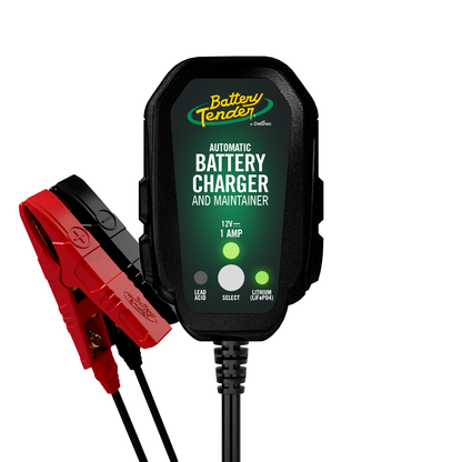 Battery Tender Junior 800mA 12V Selectable Chemistry Battery Charger and Maintainer