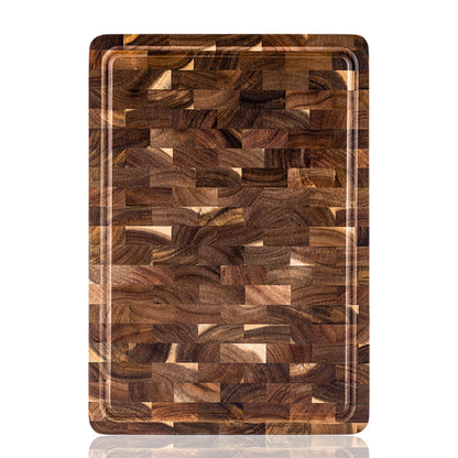 Personalized Double-Sided Walnut End Grain Cutting Board