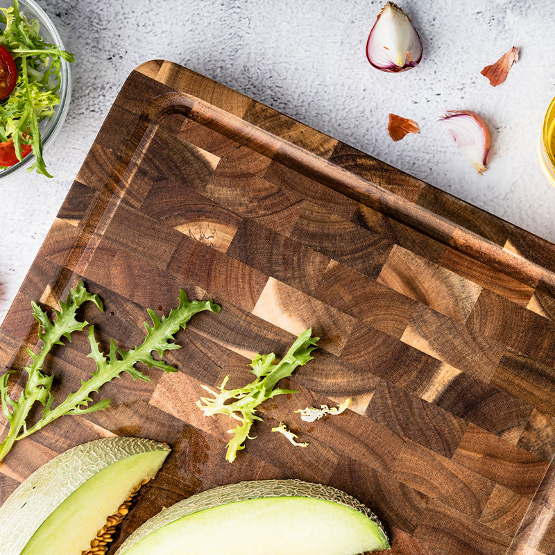 Personalized Double-Sided Walnut End Grain Cutting Board