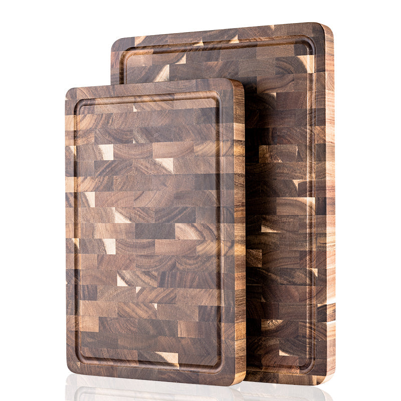 Personalized Double-Sided Walnut End Grain Cutting Board