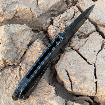 Triton Aus-8 Japanese Steel Tanto Pocket Knife with Clip