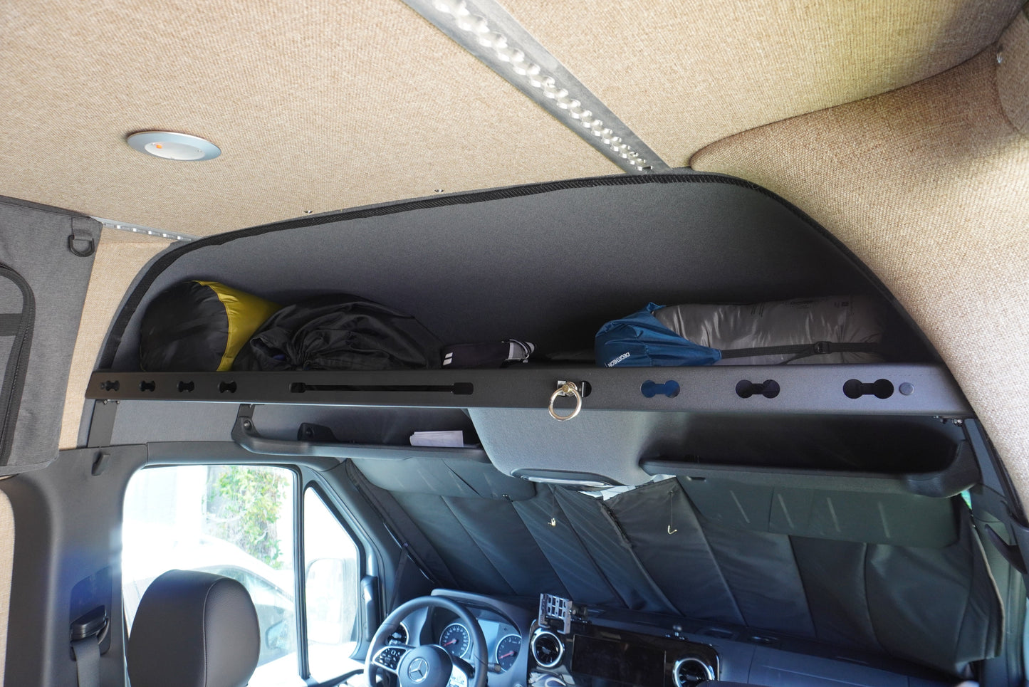 SPRINTER HEADLINER SHELF WITH L TRACK 2019-2024