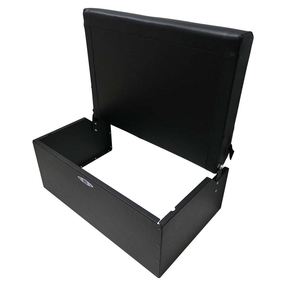 34" Folding Bench Seat - Carbon Fiber Vinyl