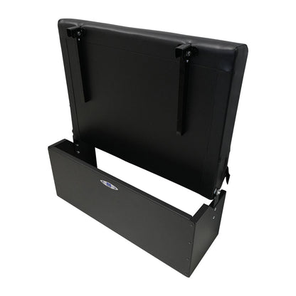 34" Folding Bench Seat - Carbon Fiber Vinyl