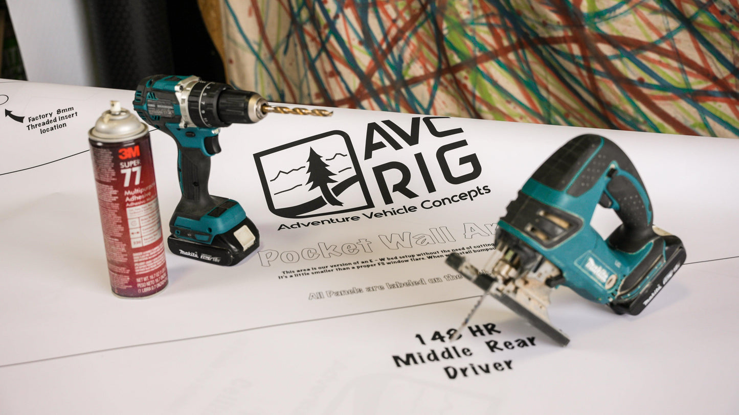 Transit Paper Patterns: Rear Doors and Slider Door