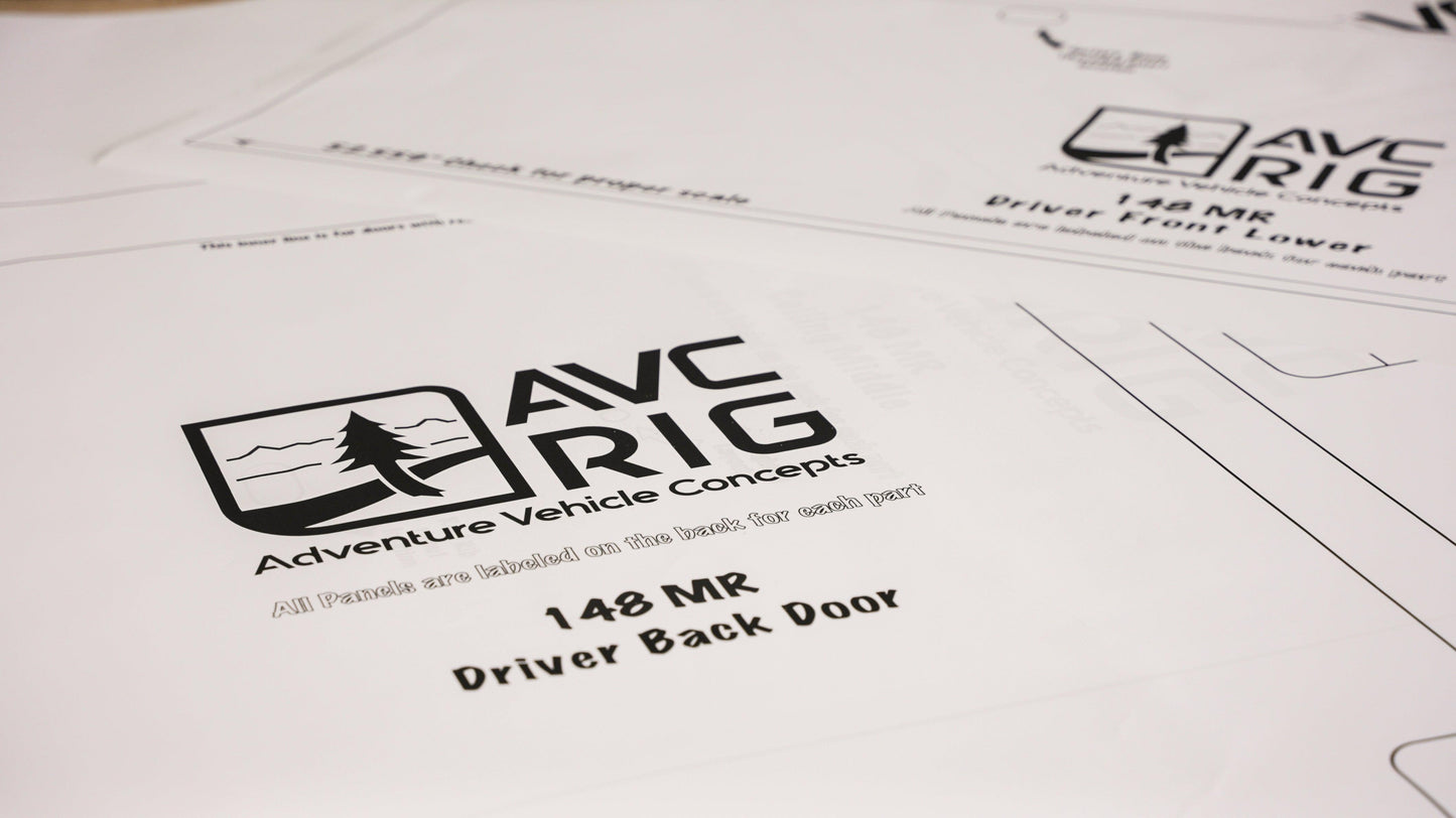 Transit Paper Patterns: Rear Doors and Slider Door