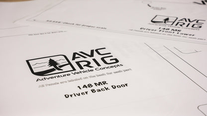 Transit Paper Patterns: Rear Doors and Slider Door