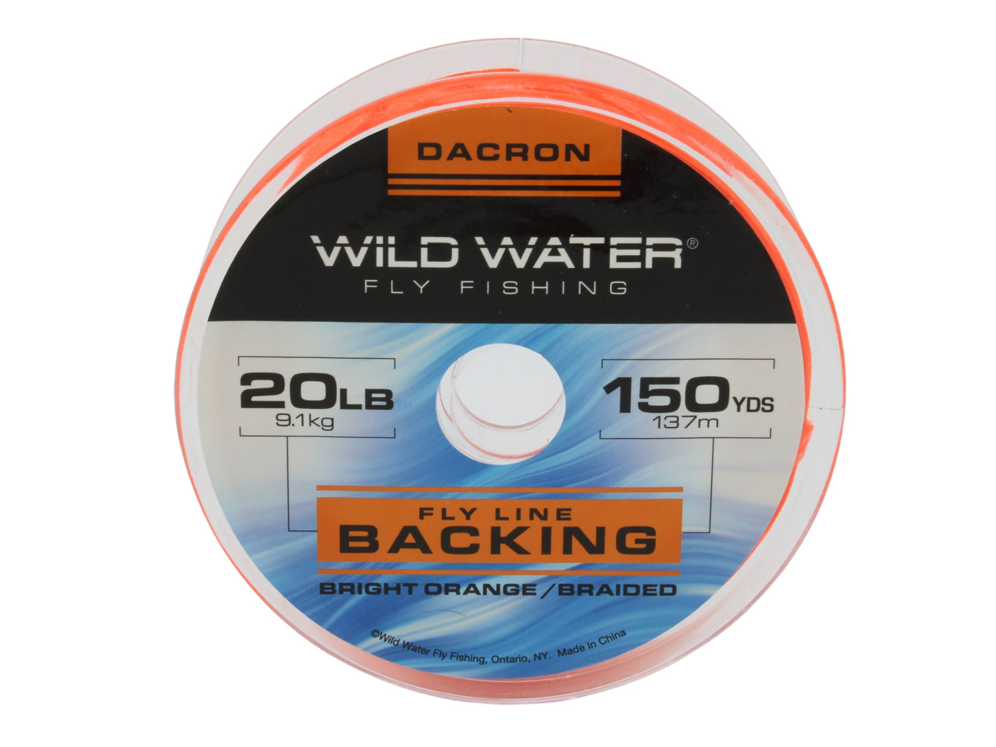 Dacron Backing, 20# | 150 yards | Bright Orange | Wild Water Fly Fishing