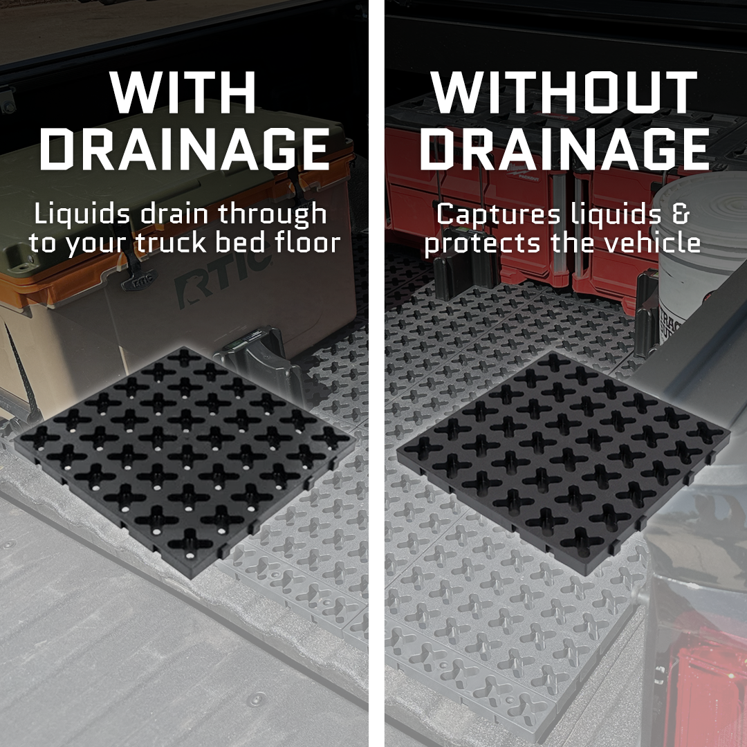 Tmat Midsize Truck Bed Organizer Slide Out Mat – Universal Fit for 5' Beds (Tacoma, Ranger, Colorado & More)