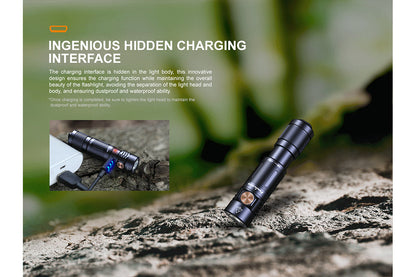 Fenix E05R Mini Keychain LED Flashlight - 400 Lumens