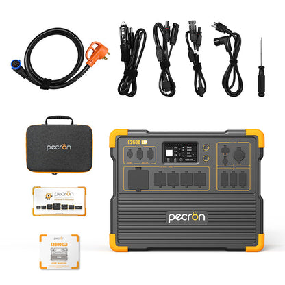 PECRON E3600LFP Portable Power Station - 3600W | 3072Wh