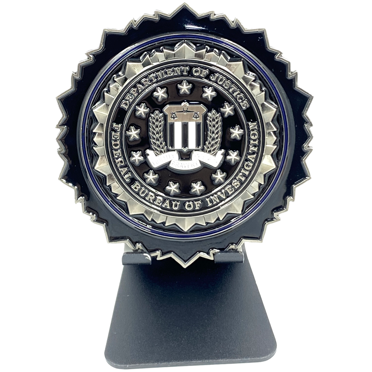EL9-005 FBI Challenge Coin Special Agent Intel Analyst Federal Thin Blue Line