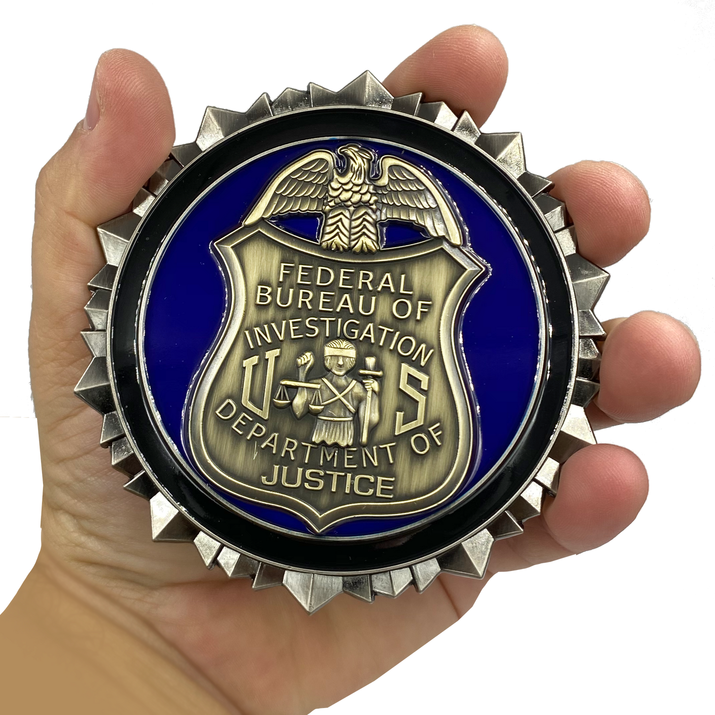 EL9-005 FBI Challenge Coin Special Agent Intel Analyst Federal Thin Blue Line