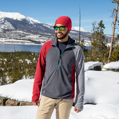 Men's Half-Zip Hooded Pullover 135