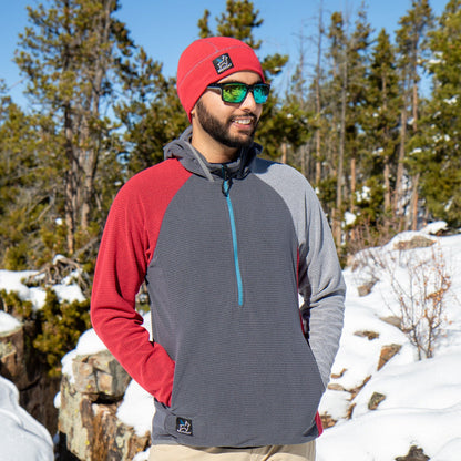 Men's Half-Zip Hooded Pullover 135