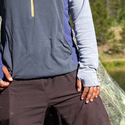 Men's Half-Zip Hooded Pullover Ultralight 115