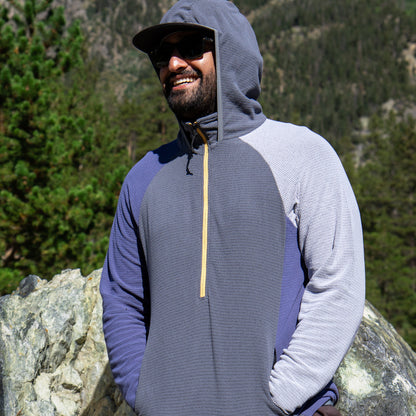 Men's Half-Zip Hooded Pullover Ultralight 115